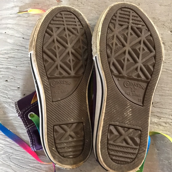 Purple Converse High Tops - Picture 5 of 7